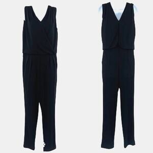 Mark Zunino Sleeveless Wrap Jumpsuit Sz 4 Whimsigoth Elegant Quiet Luxury Modern